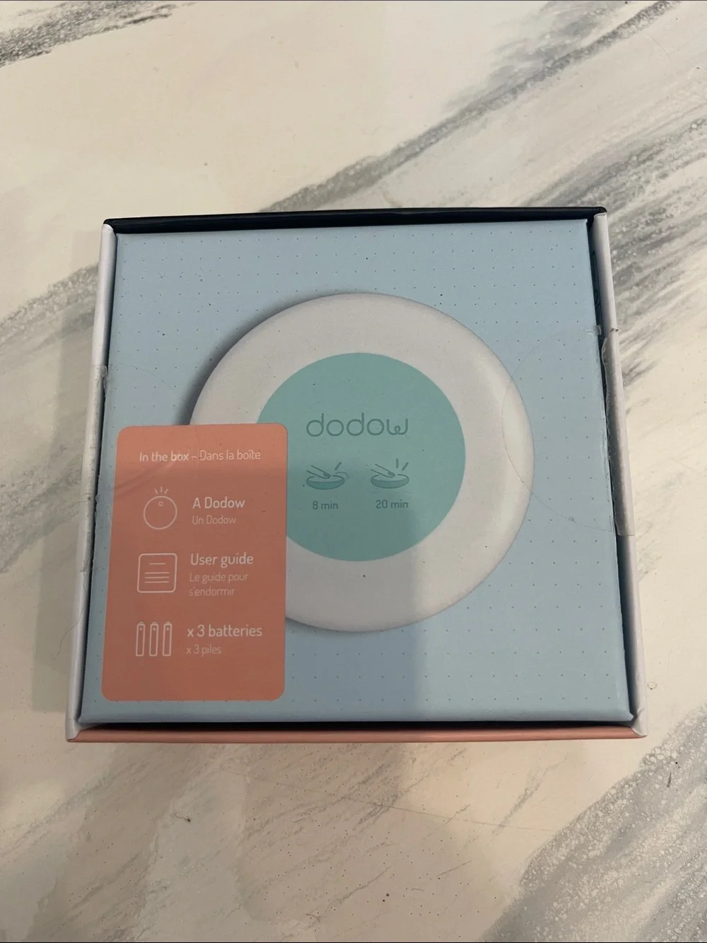 NIB Dodow White Sleep Trainer - Fall Asleep Faster